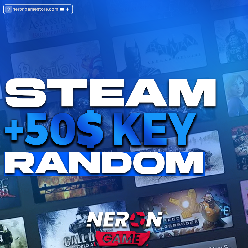 🎁 $50 STARTER STEAM RANDOM KEY – Sürprizlerle Dolu Başlangıç!